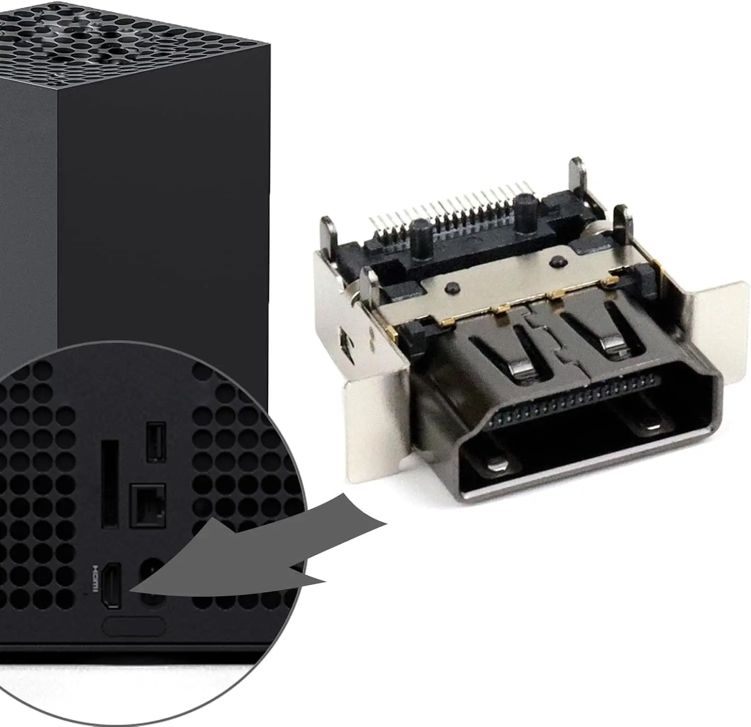 Разъем порта hdmi для microsoft xbox series x для xsx - Фотография_6