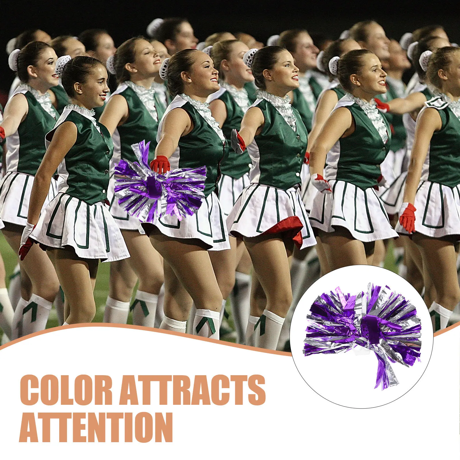 Помпоны для черлидинга с цветами - Фотография_4