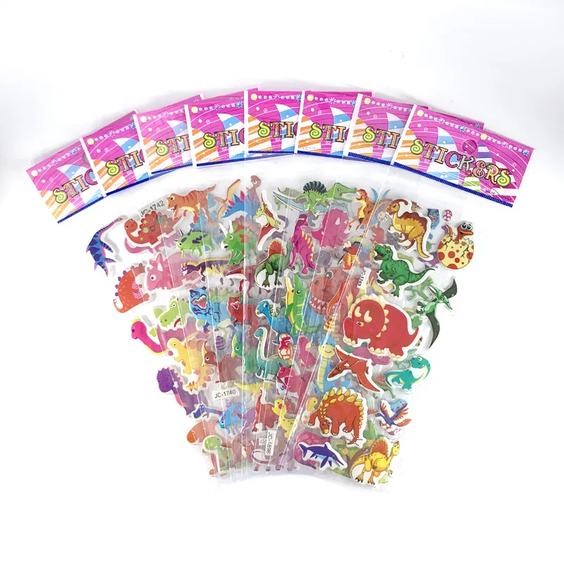 Наклейки с животными и динозаврами