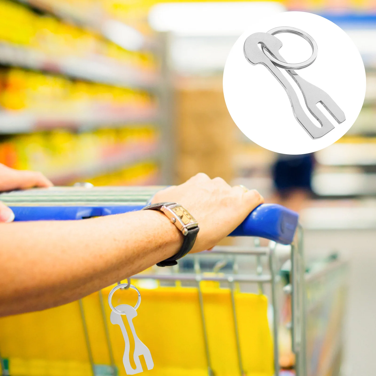 Держатель для монет брелок тележка