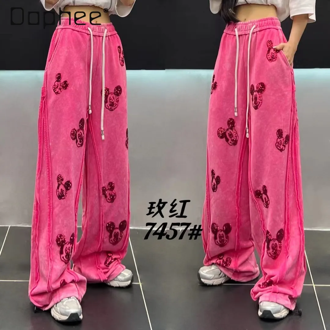 Повседневные брюки с рисунком блесток