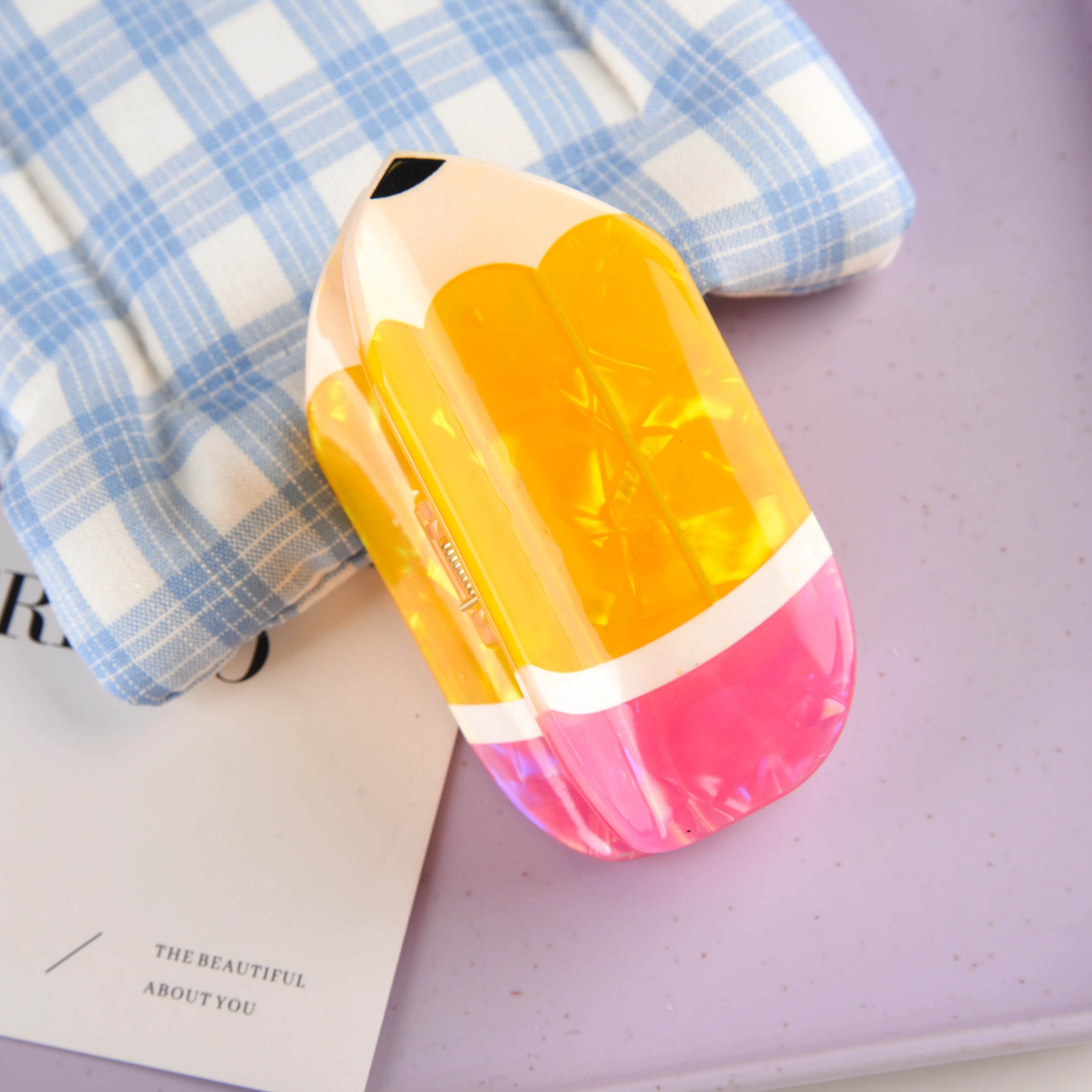 Ds 8,9 см желтый карандаш для волос - Фотография_3