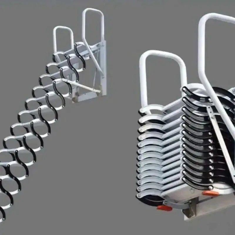 Телескопические лестницы из углеродистой стали для дома - Фотография_5