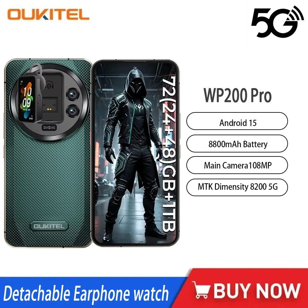 Прочный смартфон oukitel wp200 pro 5g