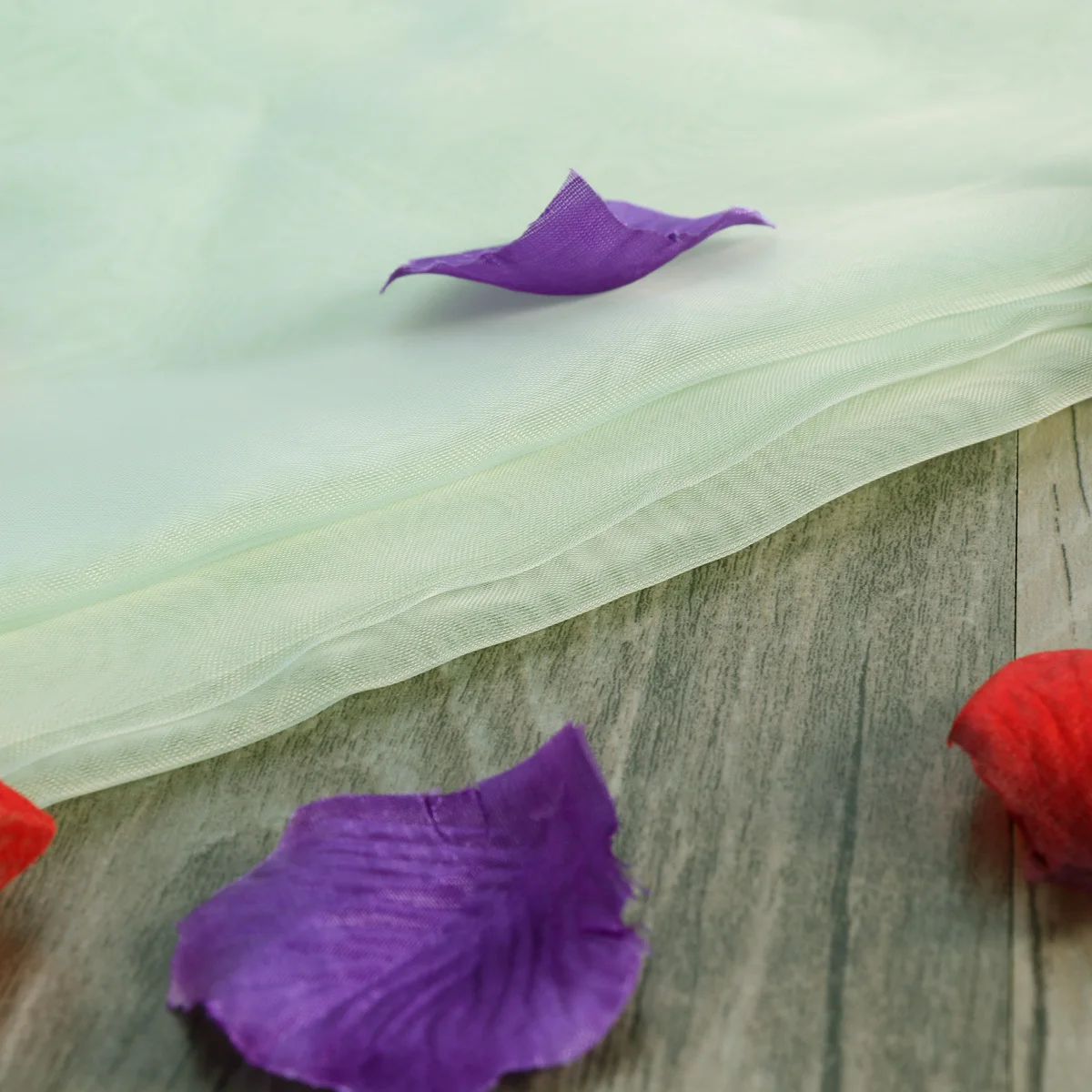 Белые прозрачные шторы 100x200 см