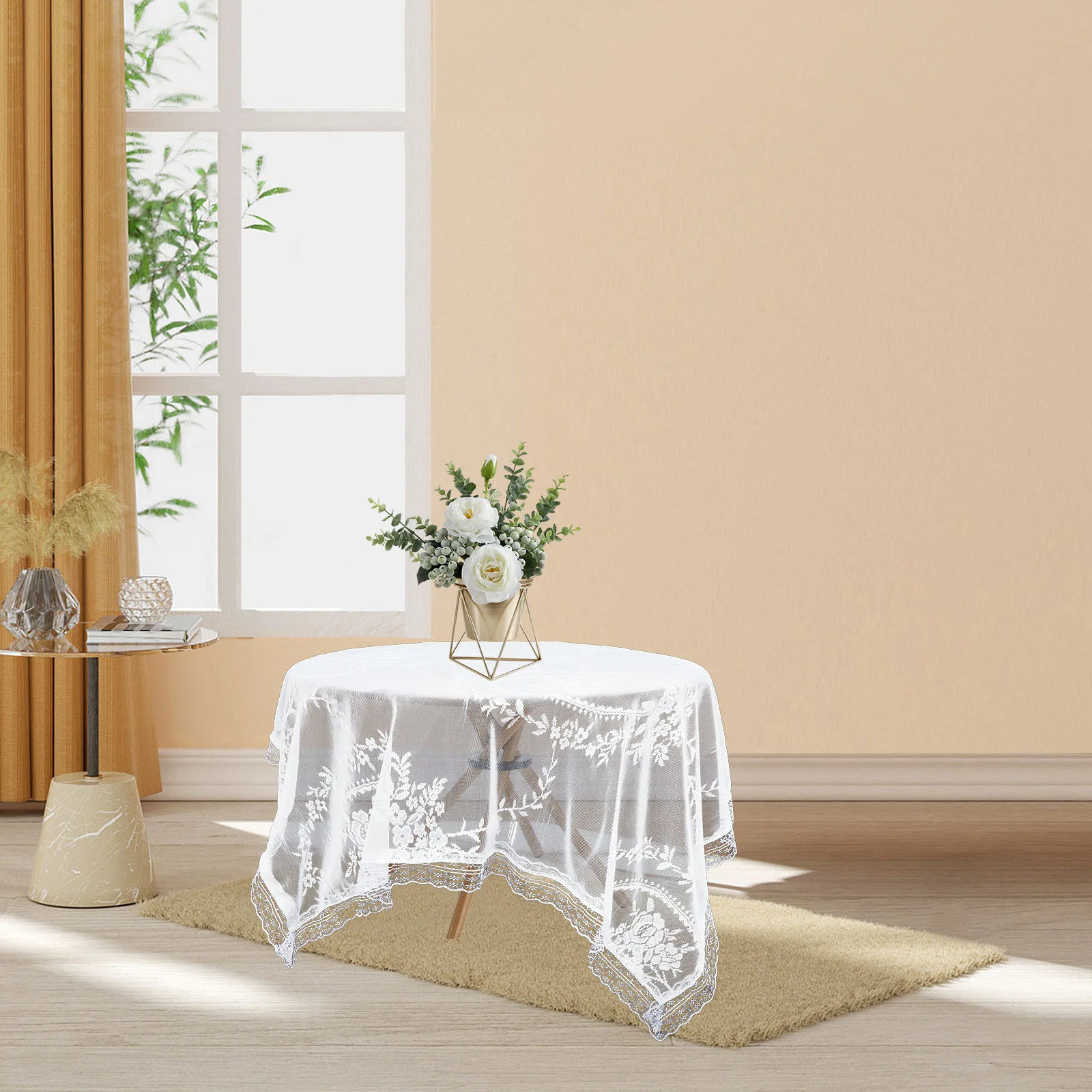 60-дюймовая круглая скатерть - Фотография_6