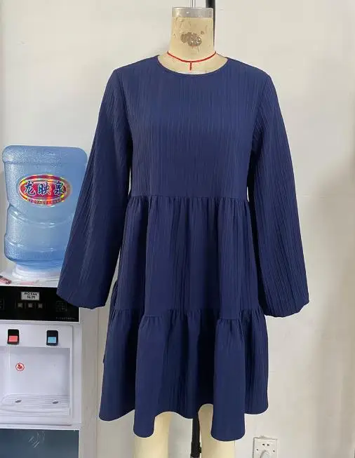 Новое осеннее платье с длинными рукавами 2024 - Фотография_5