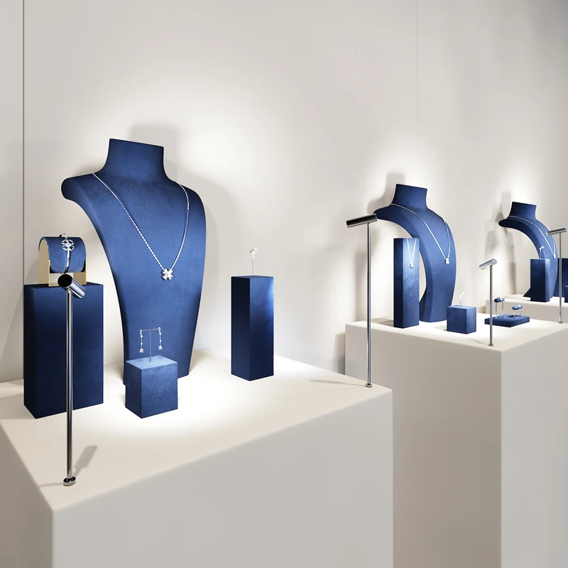 Подставка под ювелирные изделия woodten premium blue - Фотография_3