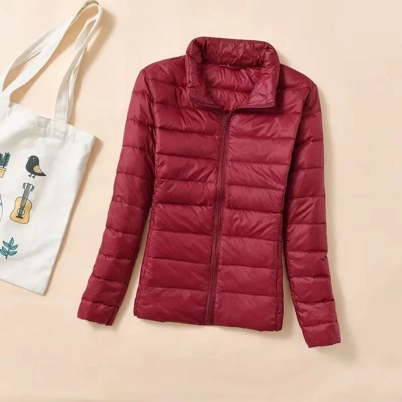 Duck down jacket women ultra light - Фотография_3