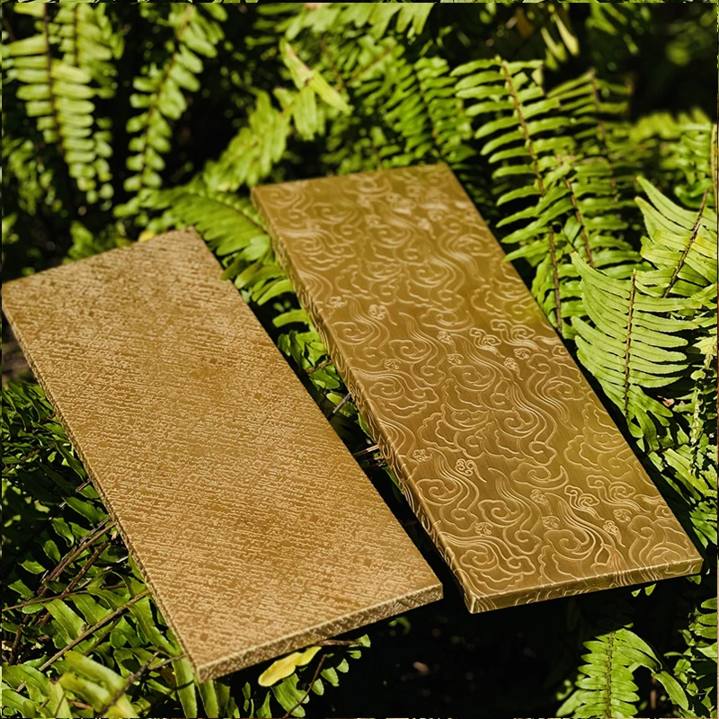 Твердая латунная пластина с тиснением для кемпинга - Фотография_4