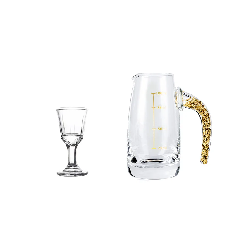 Hey lilac бытовой прозрачный набор бутылок baijiu с золотой фольгой
