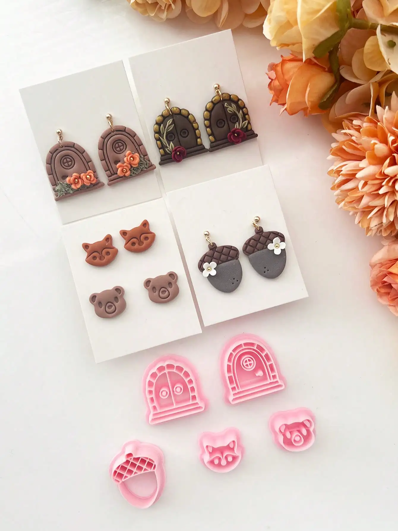 Осенние фрезы для полимерной глины сосновой шишки - Фотография_2