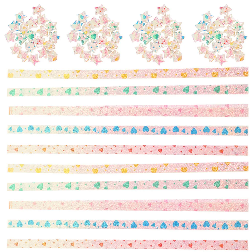 Бумажные полоски со звездами оригами - Фотография_4