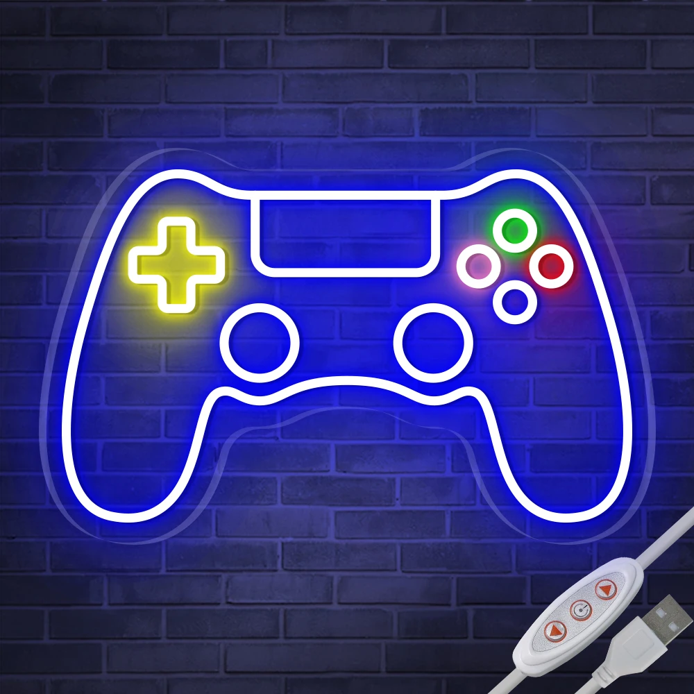 Неоновая вывеска геймера