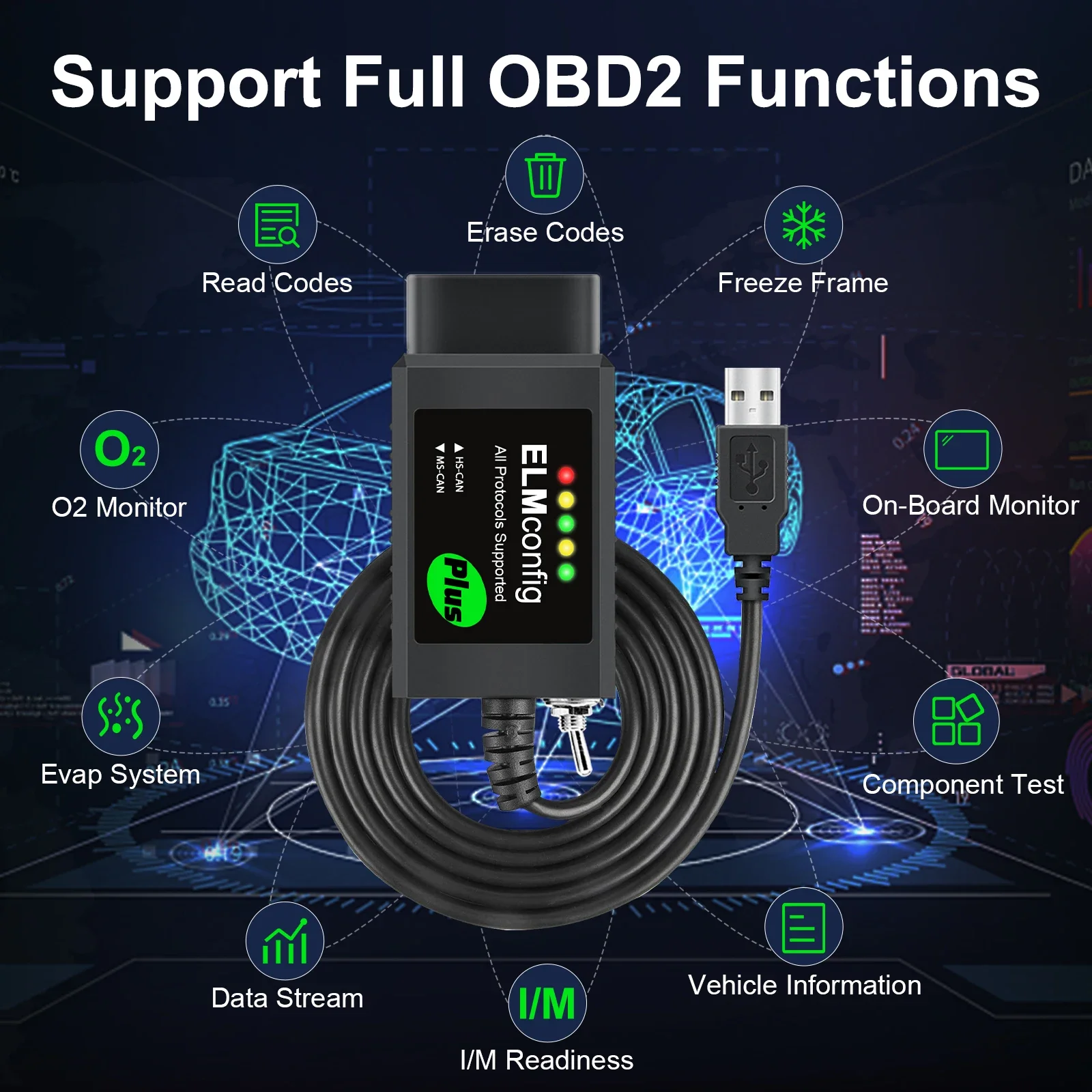Для ford forscan usb obd2 elm327 v1 - Фотография_5