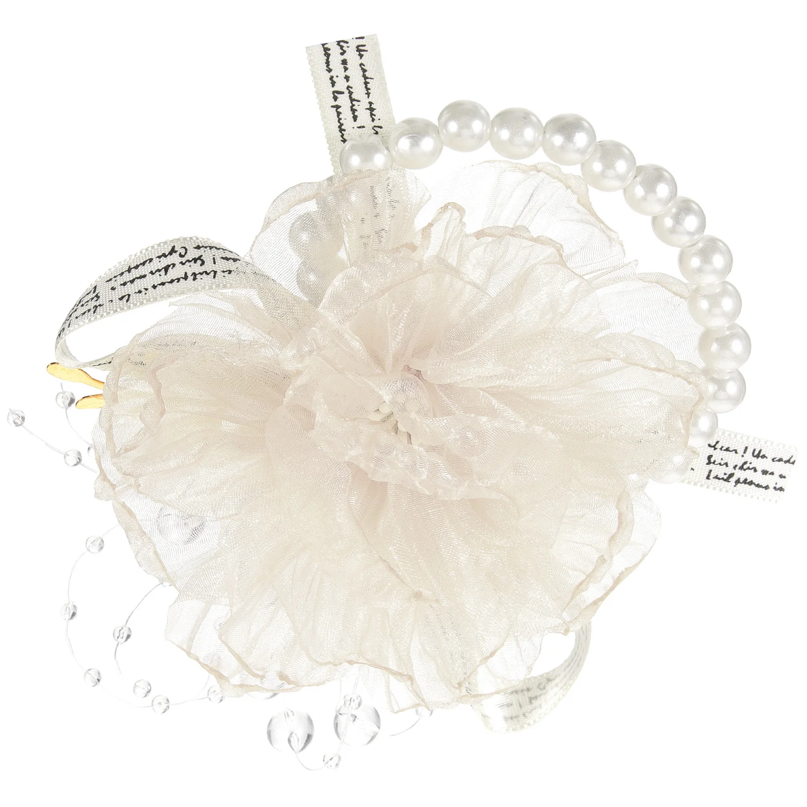 Свадебный корсаж с цветком на запястье