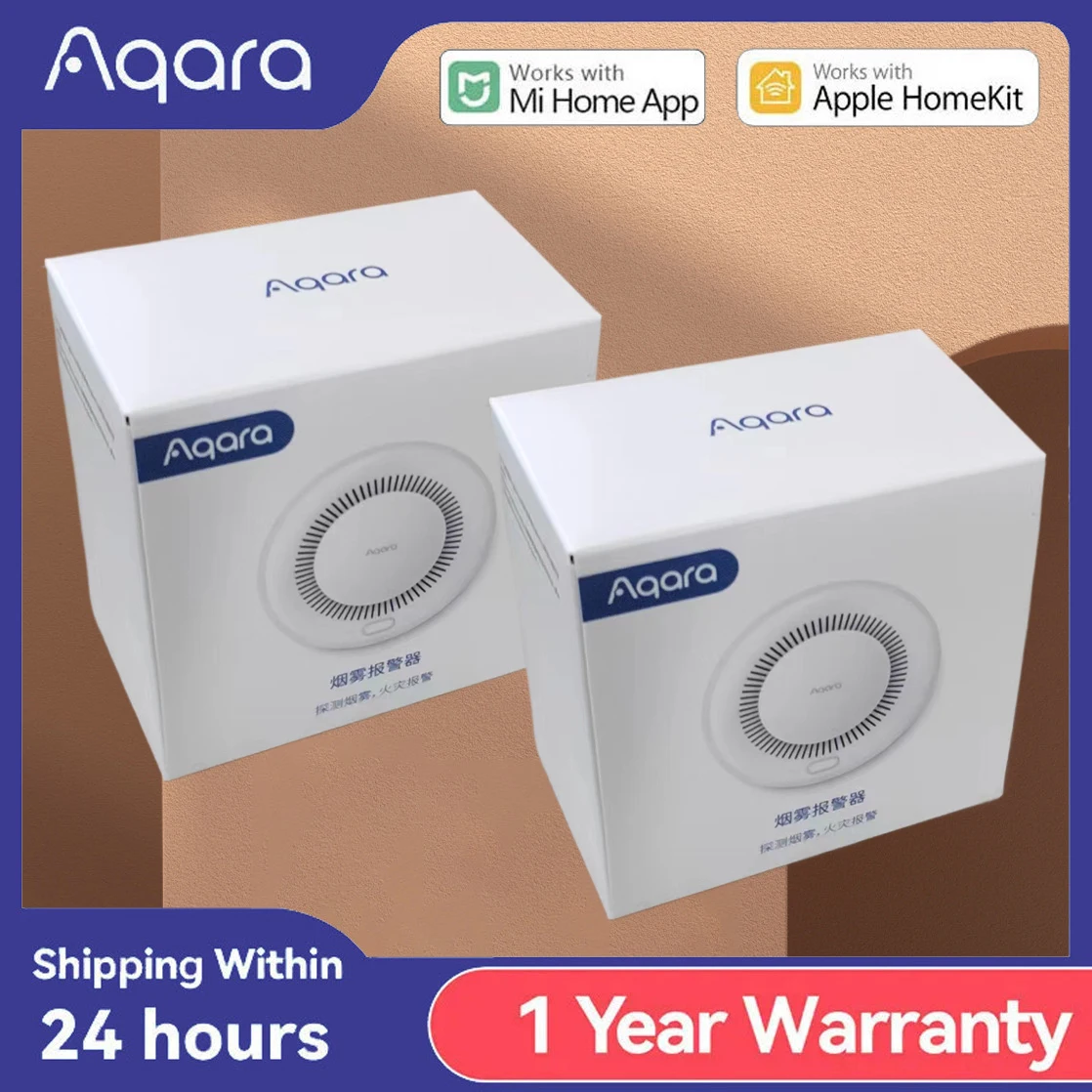 Оригинальный умный детектор дыма aqara zigbee