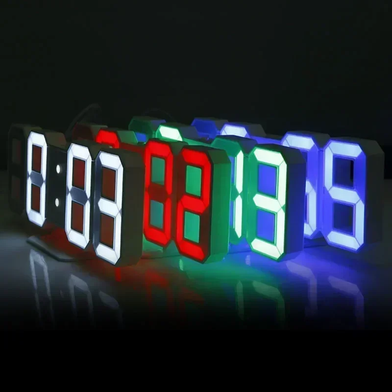 Покупка продуктов часы 3d светодиодный - Фотография_5