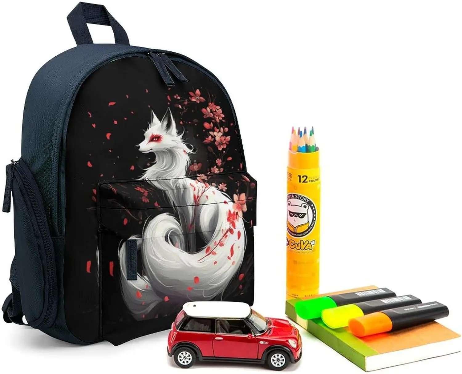 Японский дорожный рюкзак для ноутбука fox flowers - Фотография_3