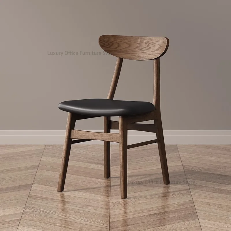 Скандинавские современные стулья для кафе из массива дерева - Фотография_2
