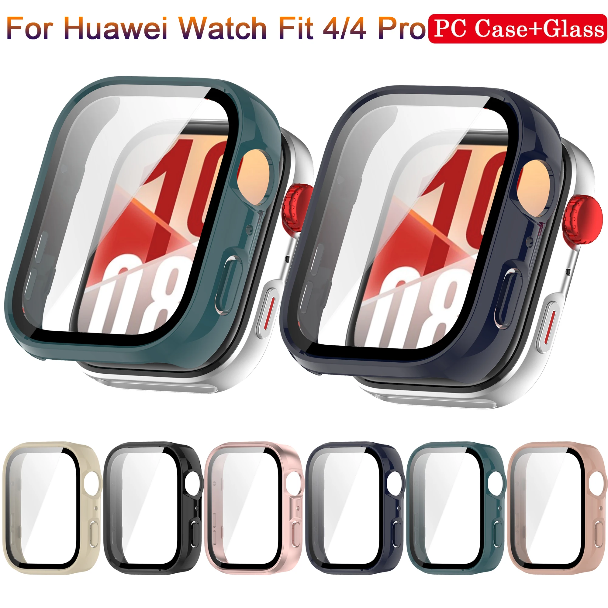Стекло + чехол для huawei watch fit 4 4pro accessoroy