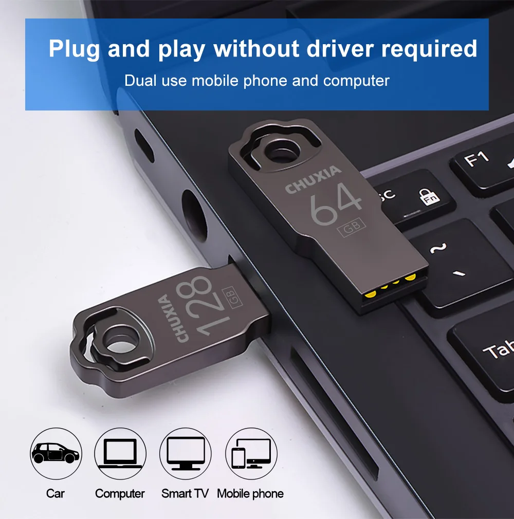 Металлический флэш-накопитель usb 64 гб/32 гб/128 гб - Фотография_4