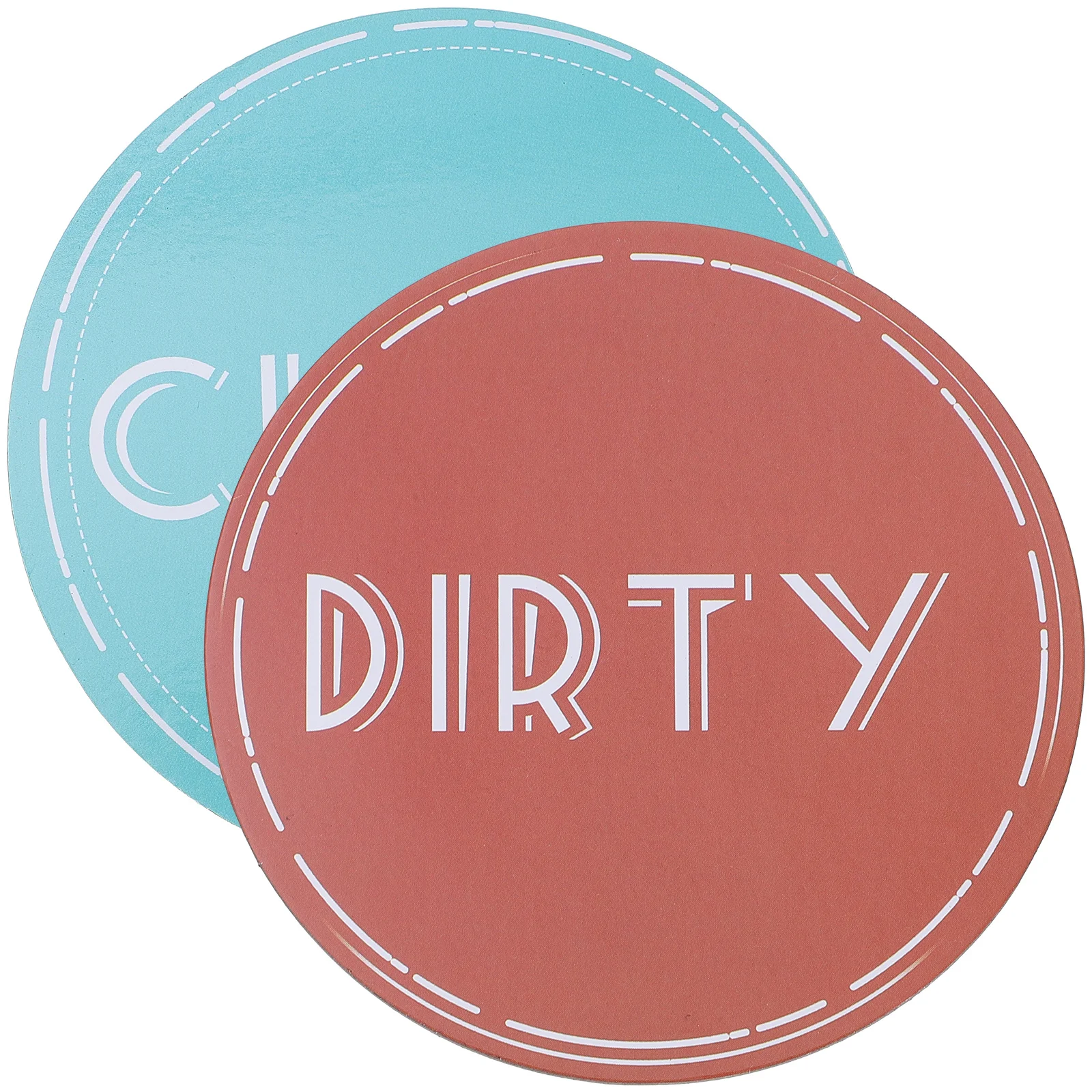 Чистый грязный знак для посудомоечной машины - Фотография_2