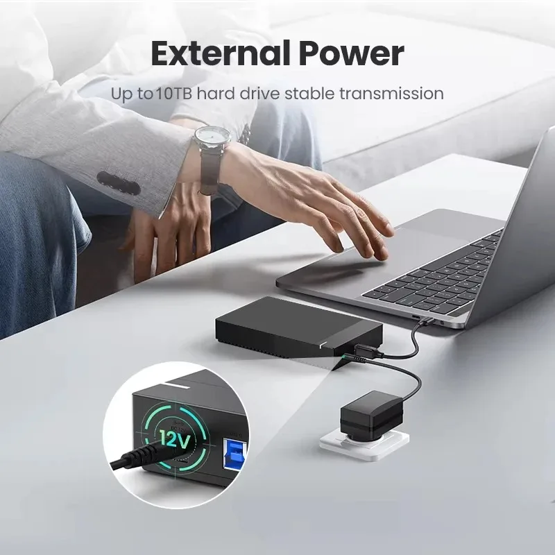 Корпус hdd 3,5-дюймовый внешний считыватель жесткого диска sata-usb 3 - Фотография_3