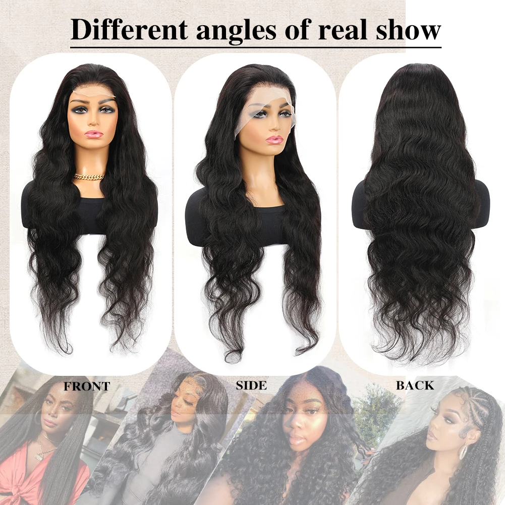 4x4 13x4 13x6 body wave hd transparent - Фотография_5