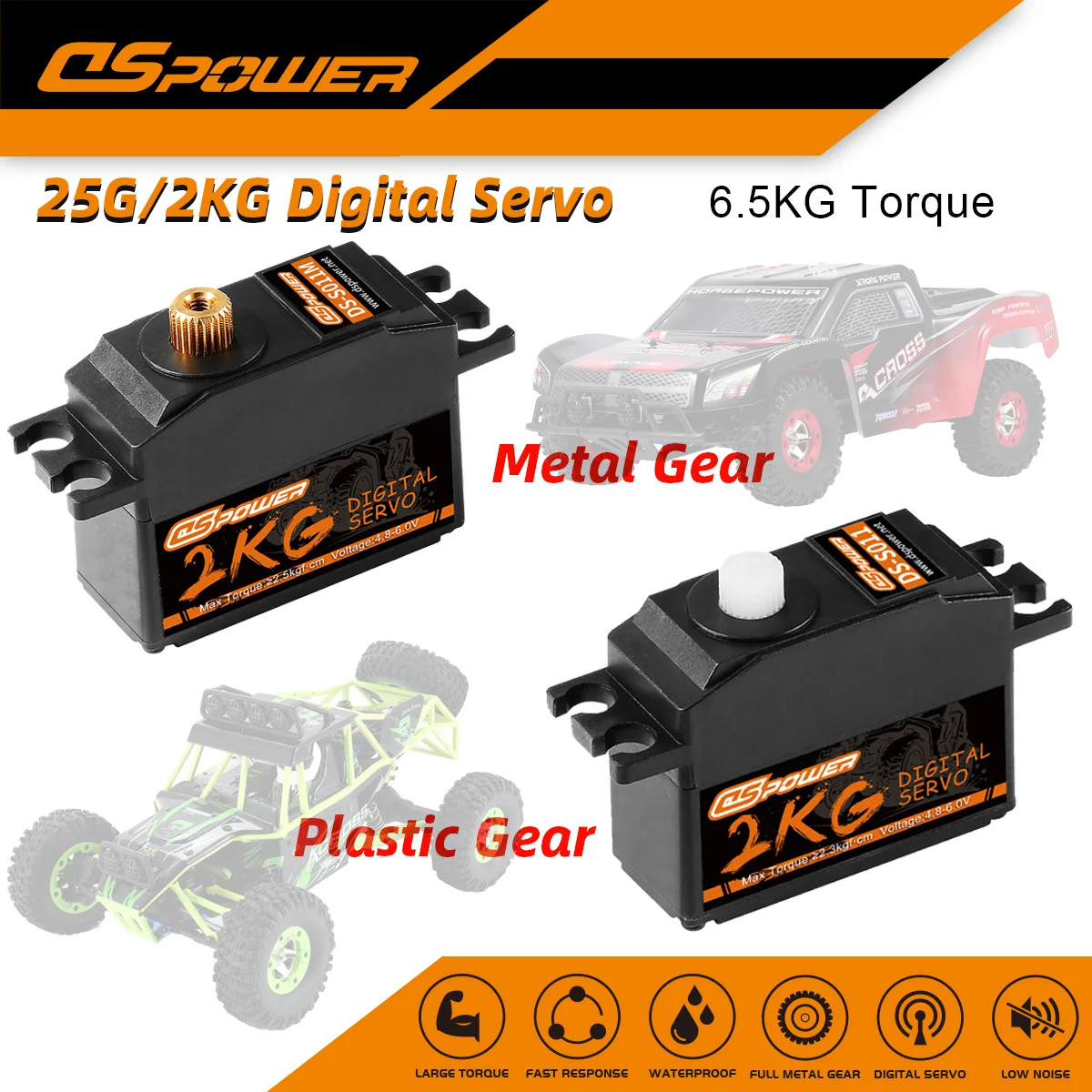 Цифровой сервопривод dspower 25 г
