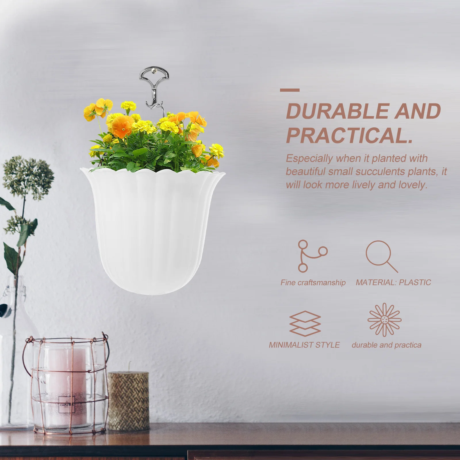 Настенный держатель для комнатных растений - Фотография_4