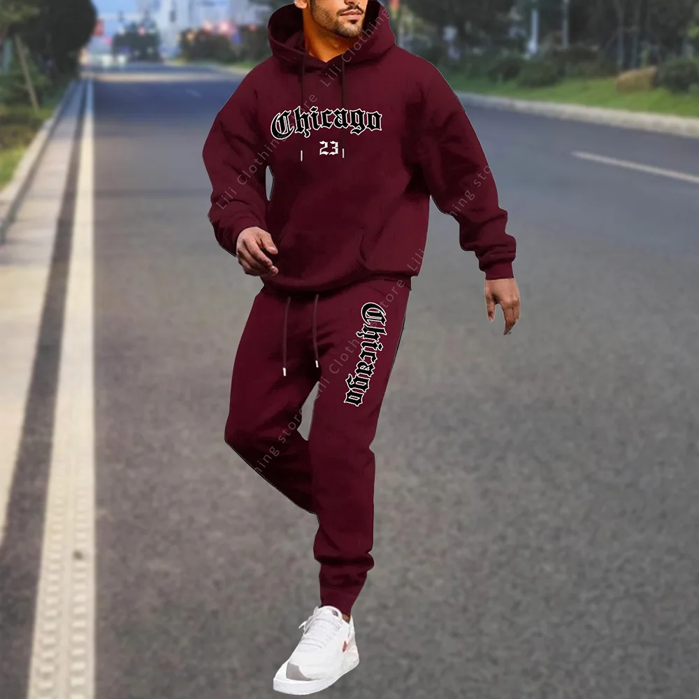 Мужские комплекты: толстовки и спортивные штаны chicago - Фотография_5