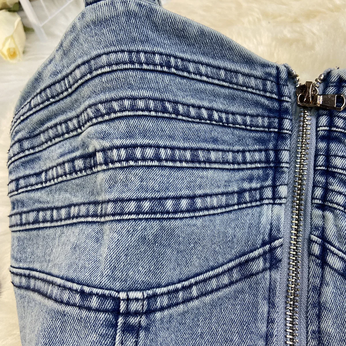 Длинное джинсовое платье - Фотография_5