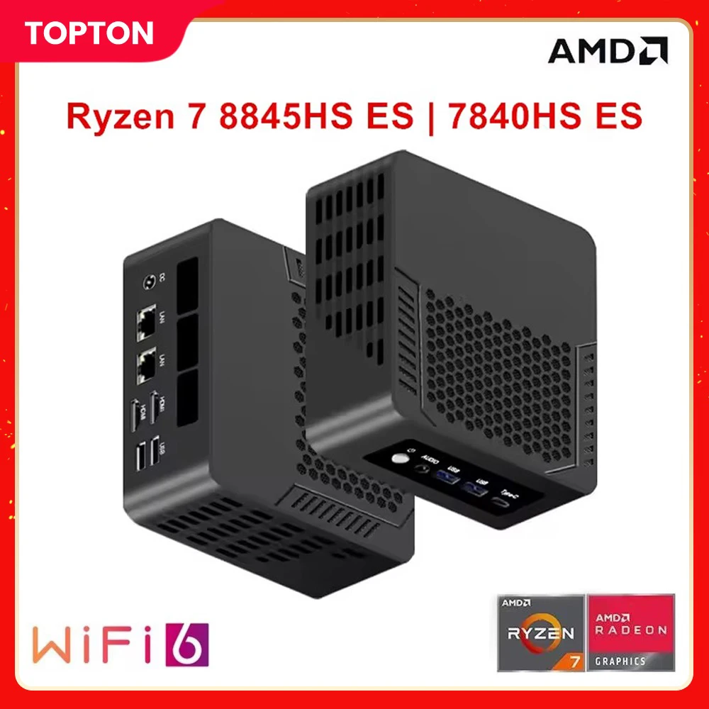 Мини-пк topton amd ryzen 7 8845hs