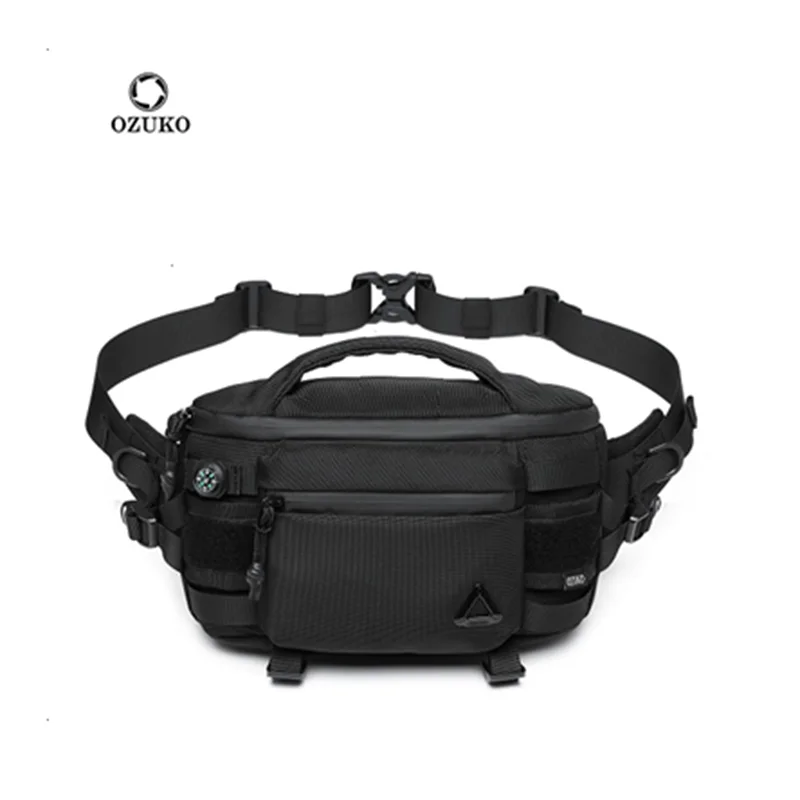 Ozuko новая многофункциональная мужская поясная сумка