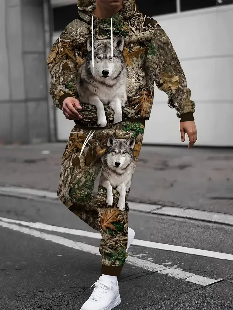 Камуфляжные толстовки с 3d принтом дикого кабана и животного - Фотография_2