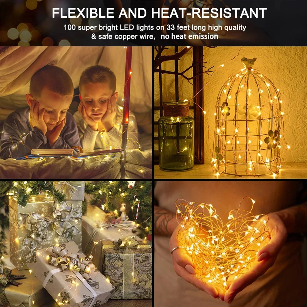 1m - 10m usb led фонари 8 режимов - Фотография_2
