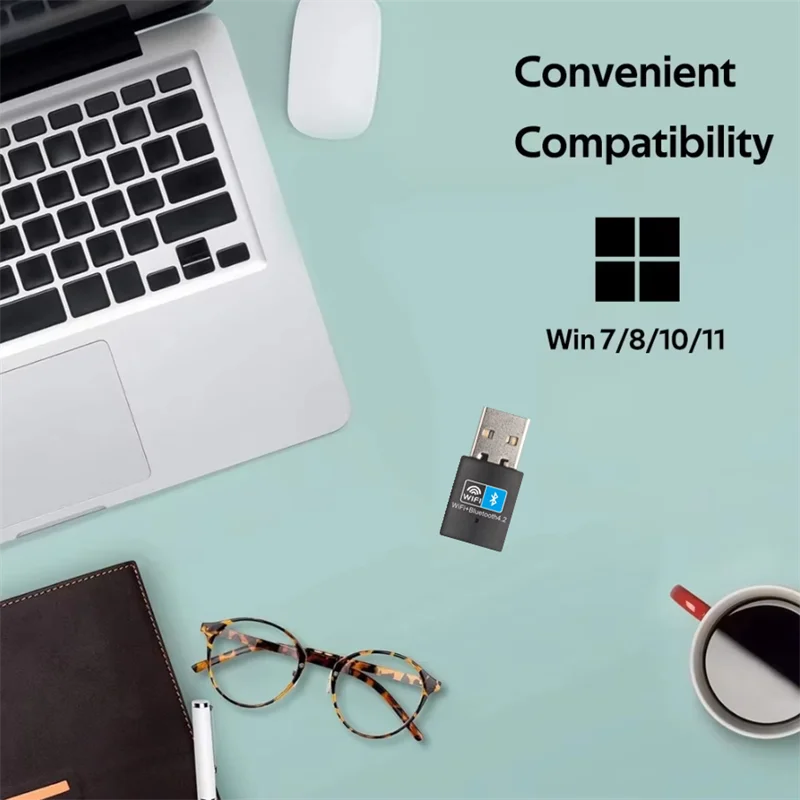 Беспроводной адаптер wi-fi bluetooth 150 мбит/с usb-адаптер 2 - Фотография_5