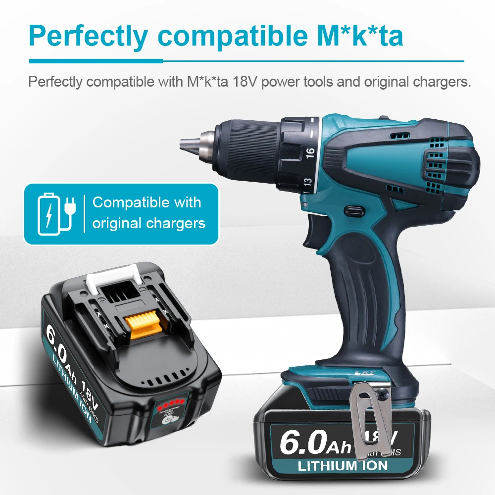 Аккумулятор camason 18 в для электроинструментов makita - Фотография_2