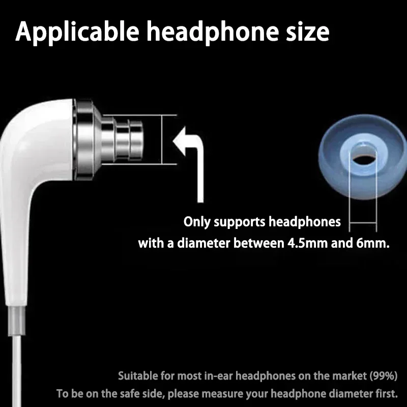 Мягкие силиконовые сменные насадки для наушников - Фотография_2