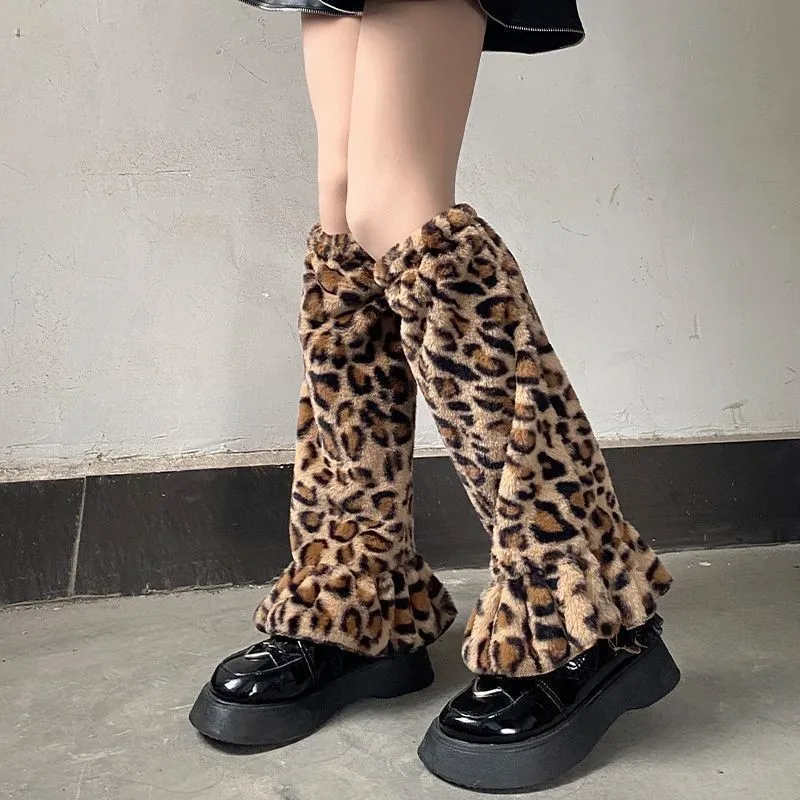 Y2k зимнее меховое меховое harajuku