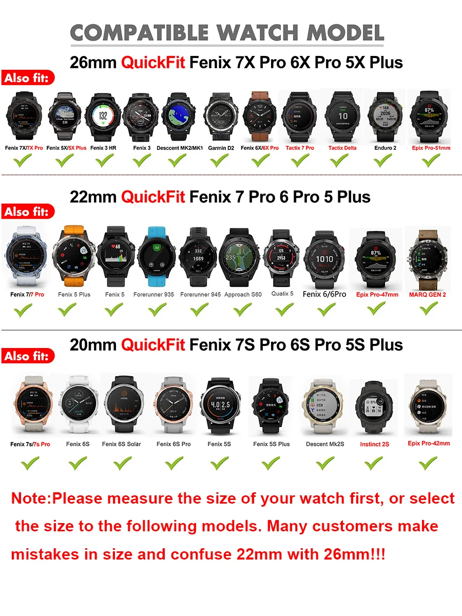 26 22 20 мм ремешок для часов garmin - Фотография_2