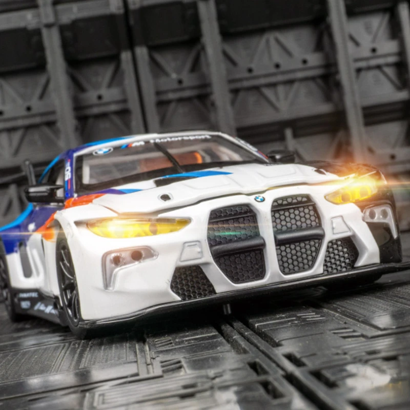 1:24 bmw m4 gt3 модель спортивного автомобиля из сплава - Фотография_2