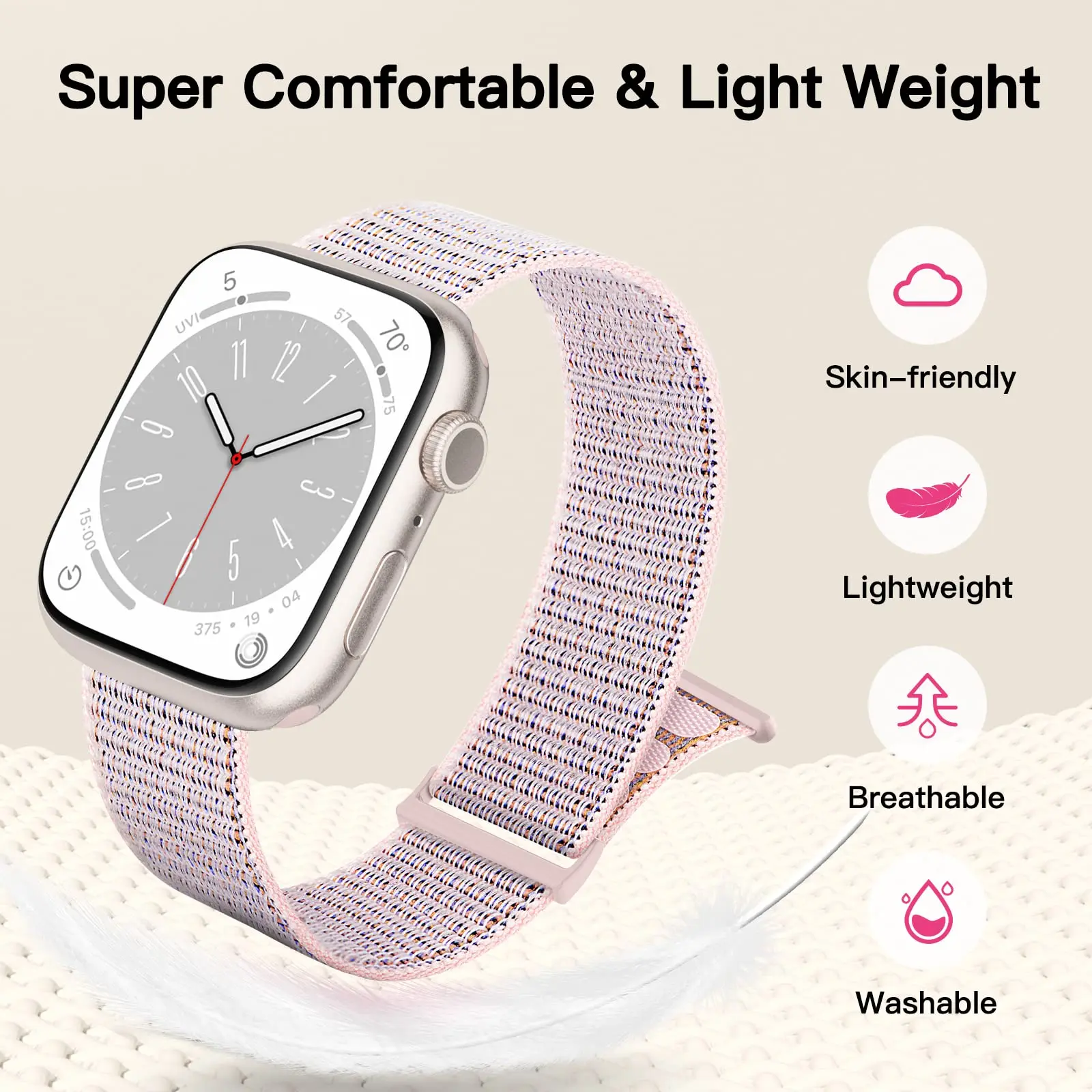 Нейлоновый ремешок-петля для apple watch band 46 мм - Фотография_2
