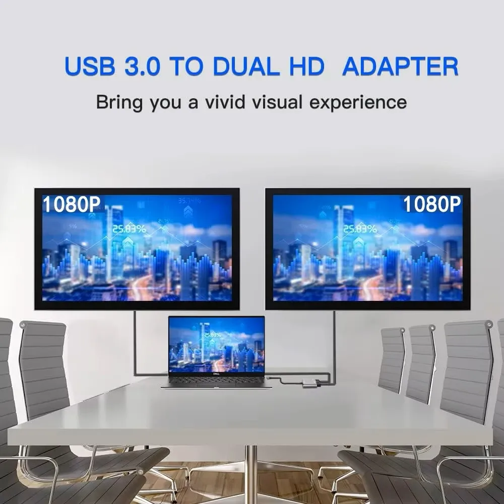 Кабель-переходник usb 3.0 в двойной 1080p hd-дисплей - Фотография_3
