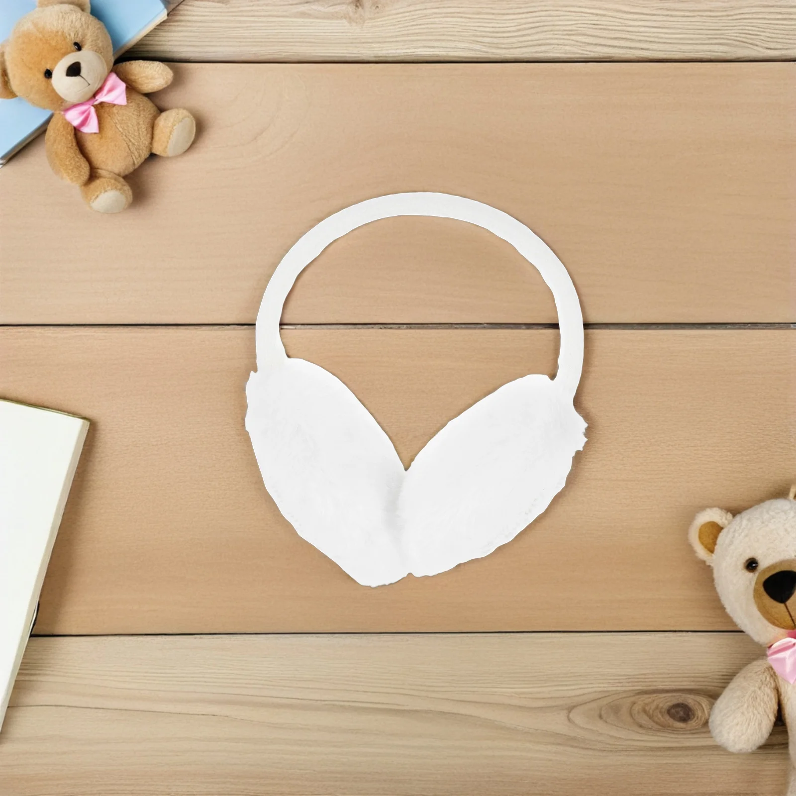 Зимние детские наушники с мягкой подкладкой и высокой эластичной лентой - Фотография_5