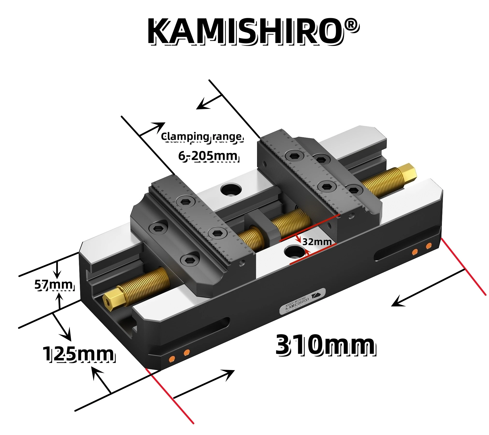 12-дюймовые большие тиски kamishiro 5thaxis - Фотография_3