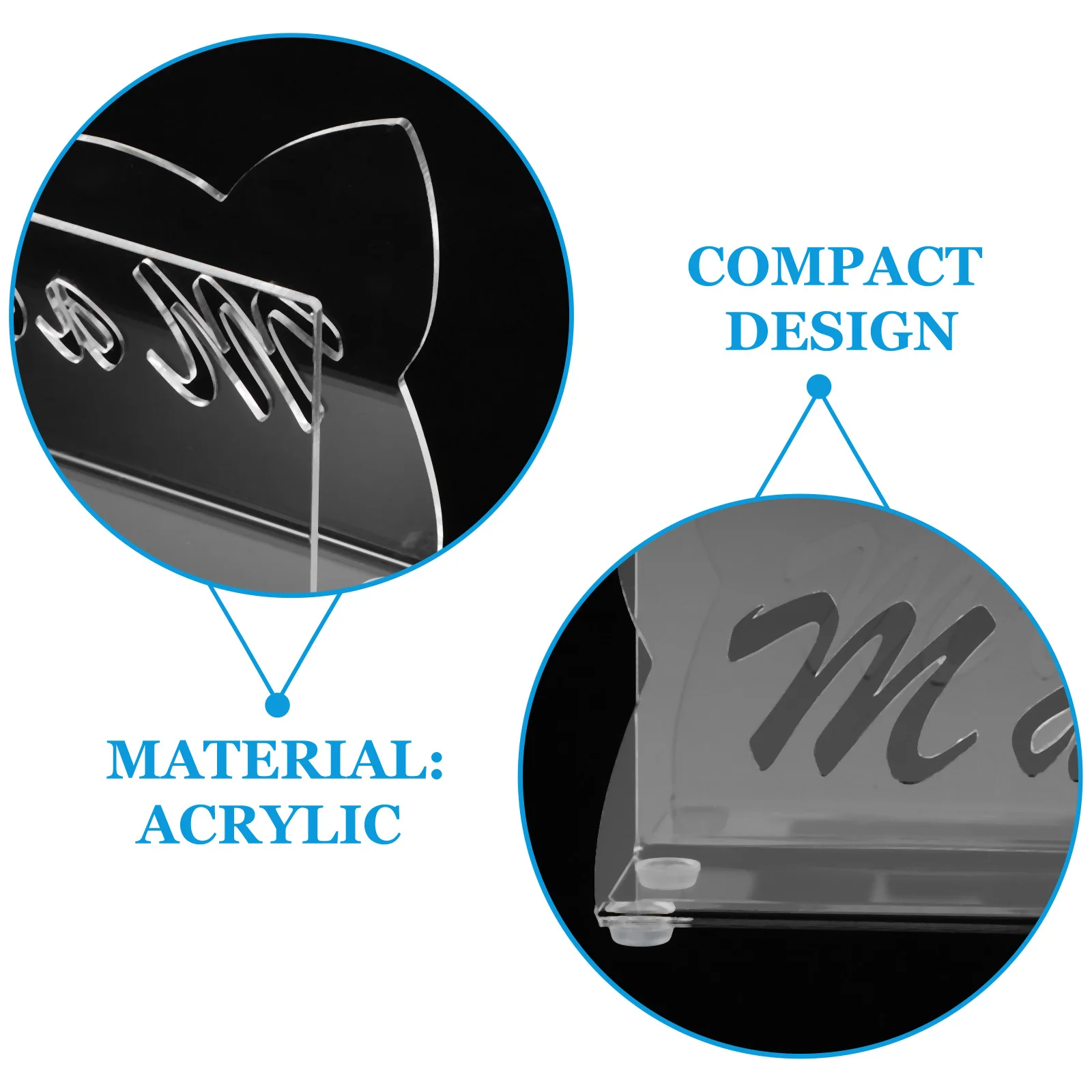Прозрачный акриловый настольный органайзер для почты - Фотография_4