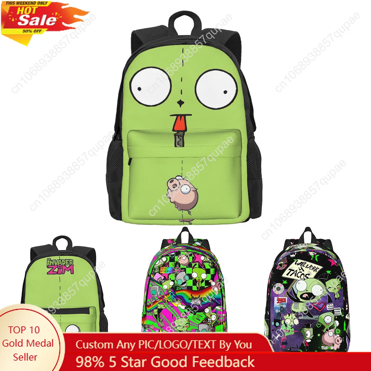 Invader zim gir dib green dib рюкзак-робот