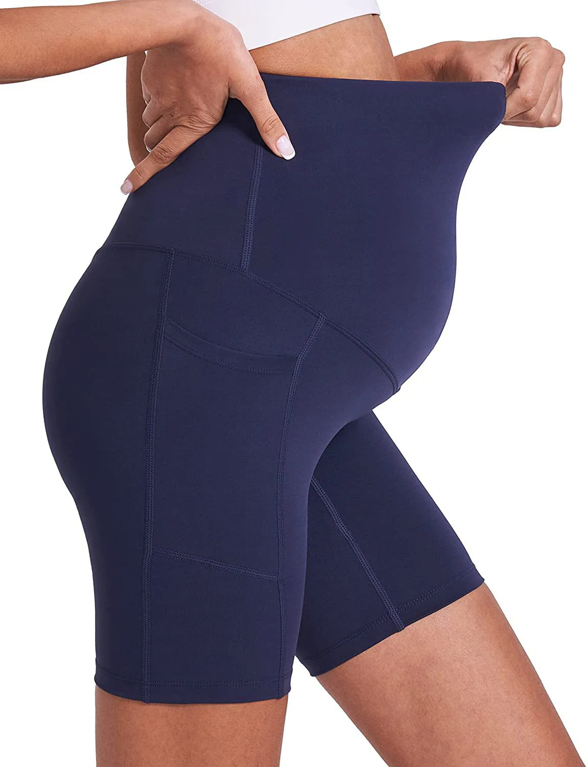 Эластичные леггинсы для беременных с высокой талией - Фотография_3